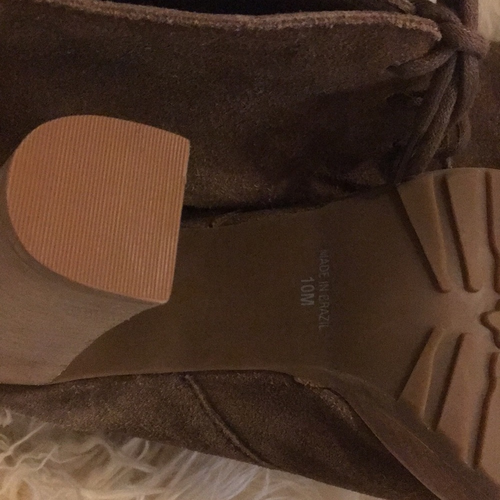 Steven by Steve Madden Brown Booties Size 10